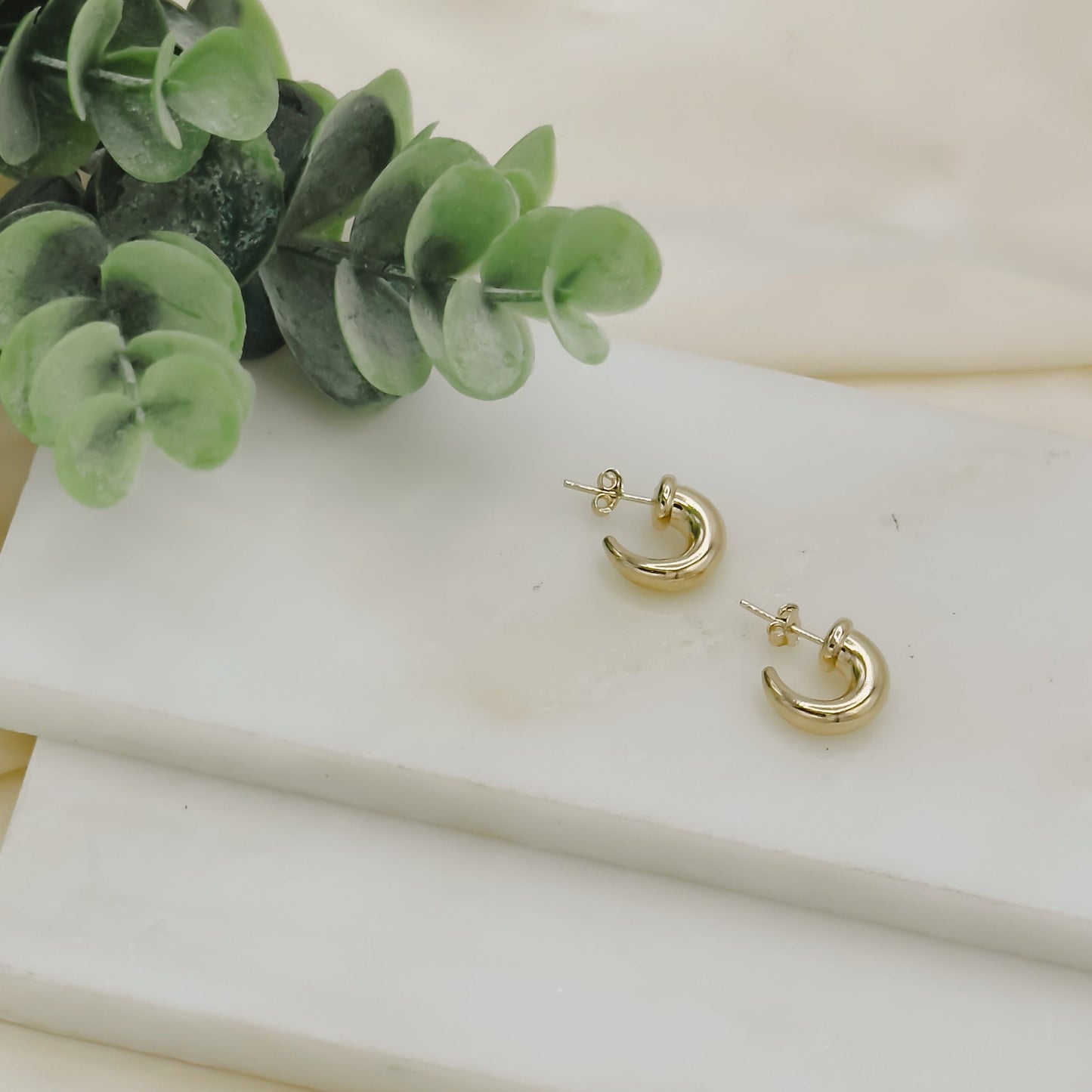 Jonesy Wood Ivy Earrings, Gold