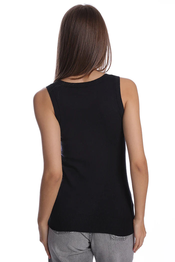 Supima Cotton Cashmere Scoop Neck Tank