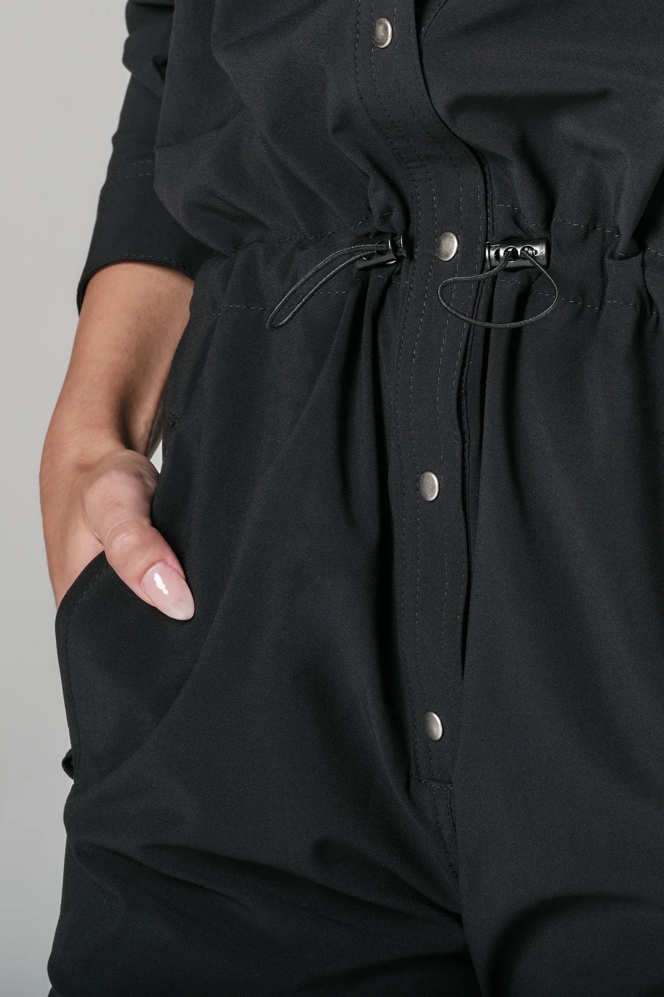 925 Fit I Will Survive Jumpsuit, Black